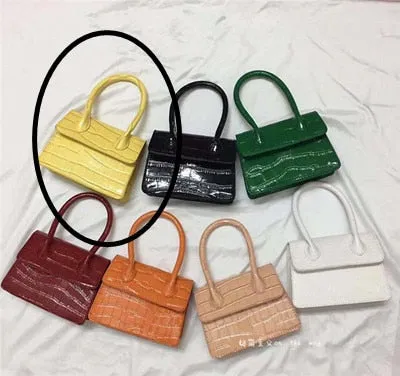 Mini Small Square Leather Women's Handbag