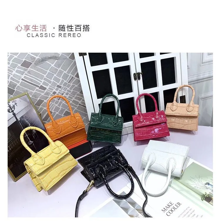 Mini Small Square Leather Women's Handbag