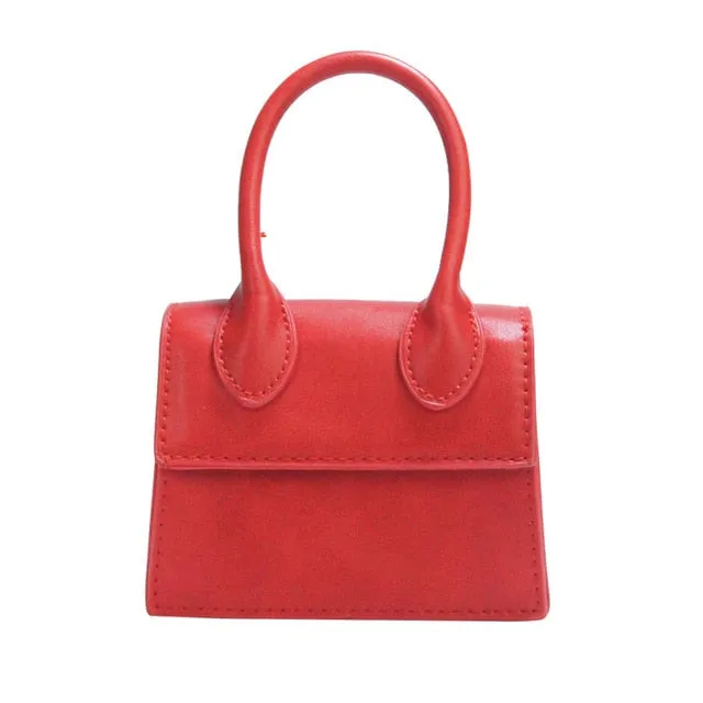 Mini Small Square Leather Women's Handbag