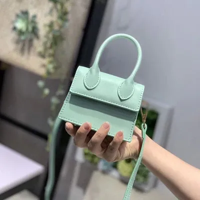 Mini Small Square Leather Women's Handbag