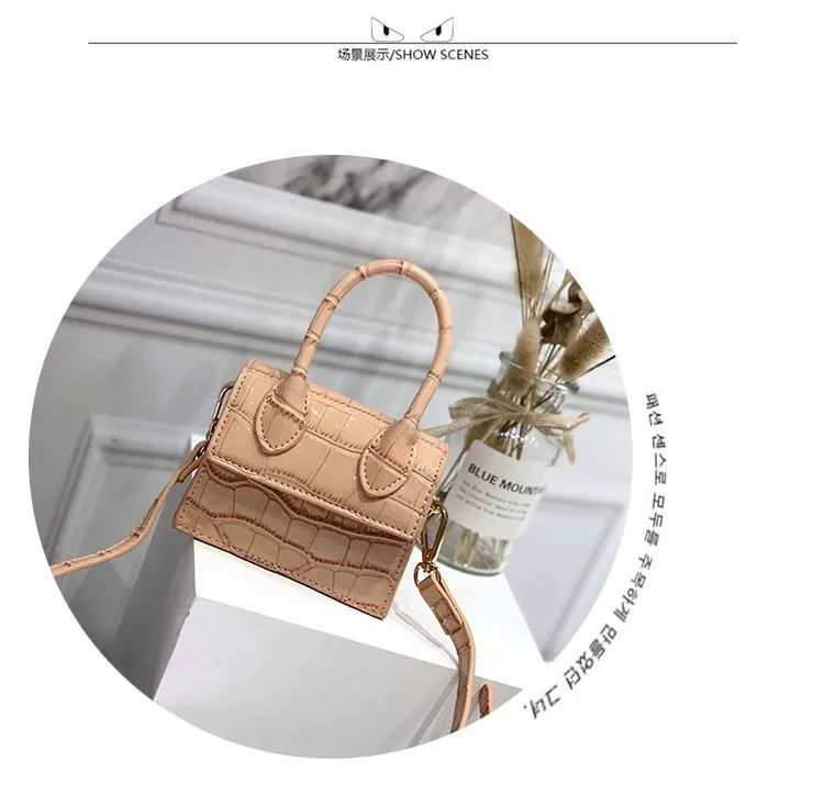 Mini Small Square Leather Women's Handbag