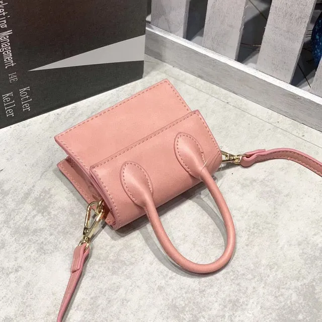 Mini Small Square Leather Women's Handbag