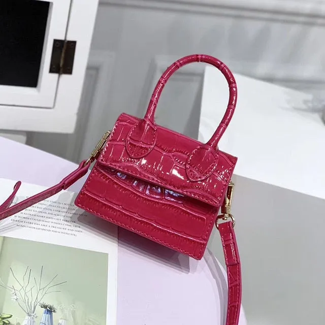 Mini Small Square Leather Women's Handbag