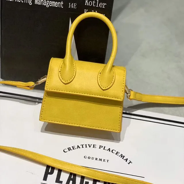 Mini Small Square Leather Women's Handbag