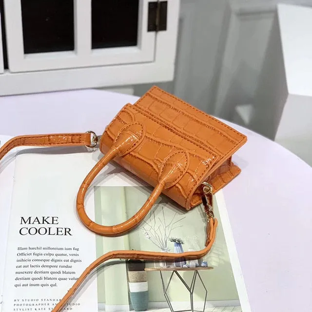 Mini Small Square Leather Women's Handbag