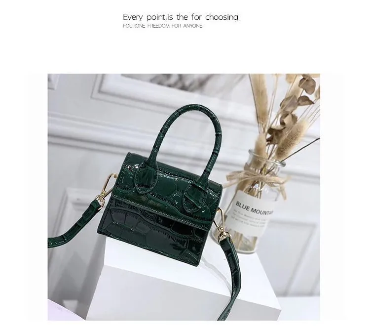 Mini Small Square Leather Women's Handbag