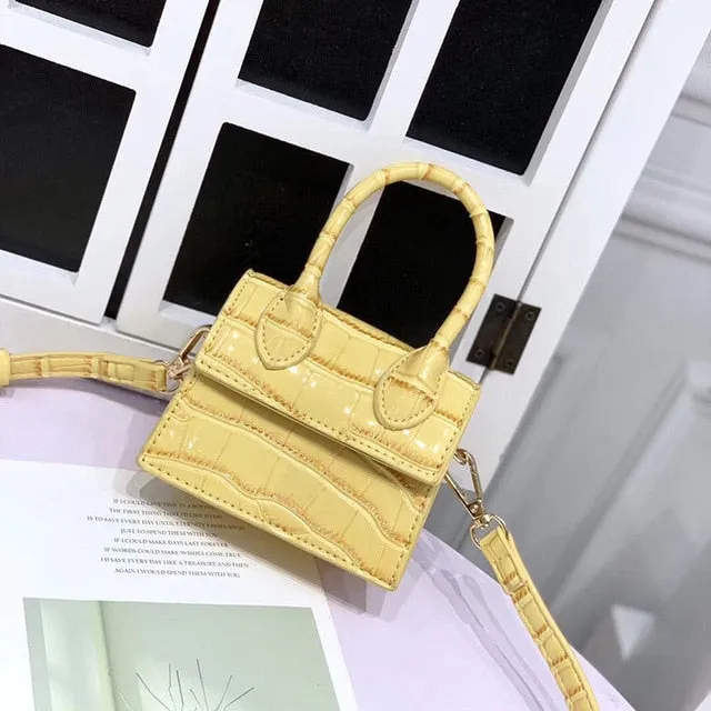 Mini Small Square Leather Women's Handbag