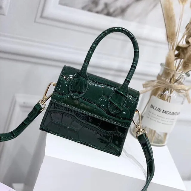 Mini Small Square Leather Women's Handbag