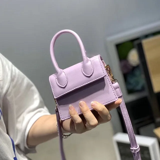 Mini Small Square Leather Women's Handbag
