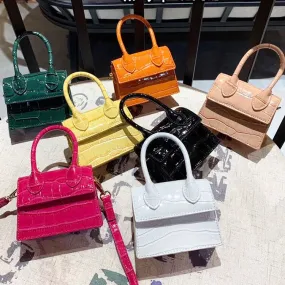 Mini Small Square Leather Women's Handbag