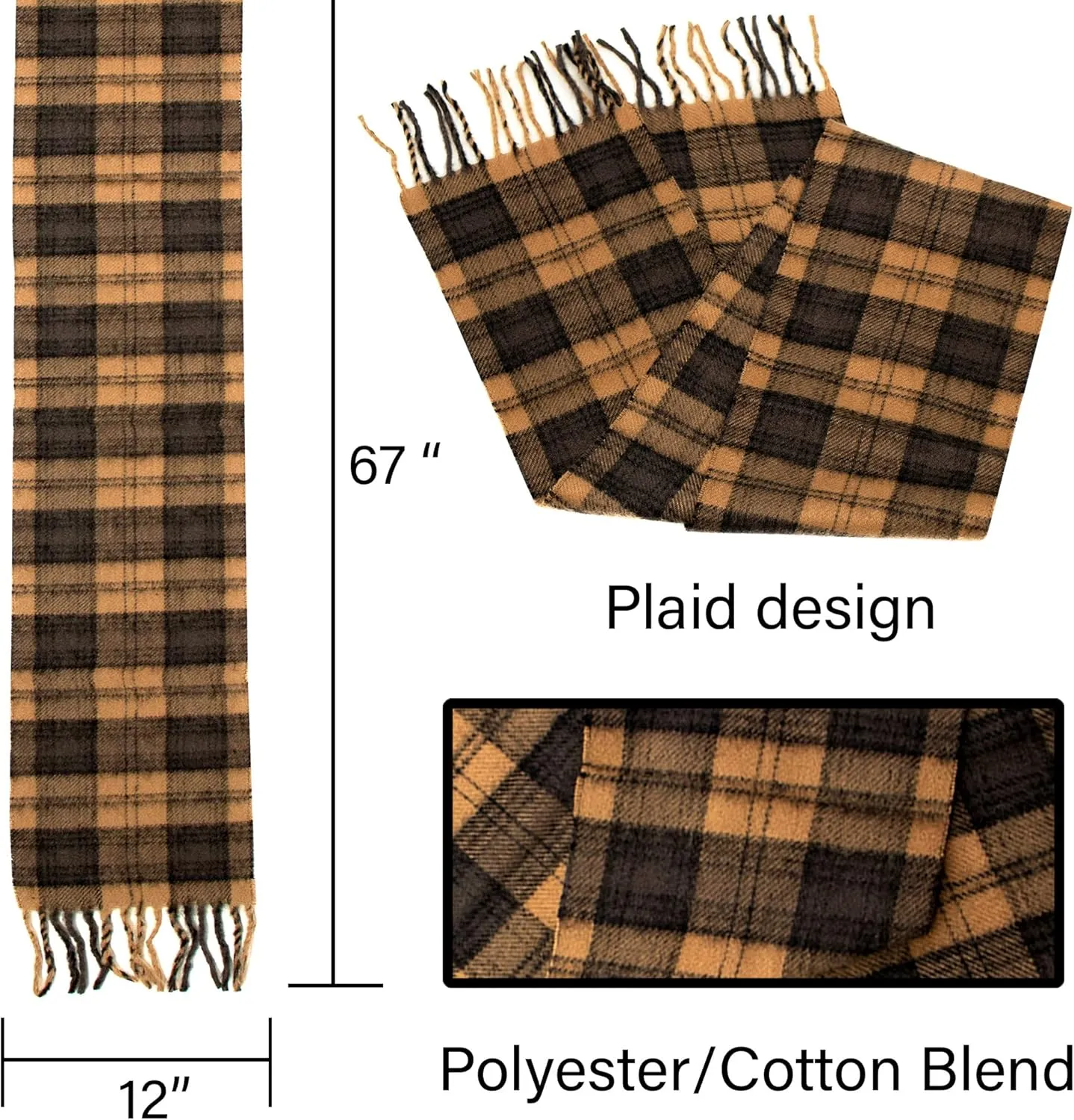 Moda West 24 Pack - Wholesale Unisex Winter Scarves