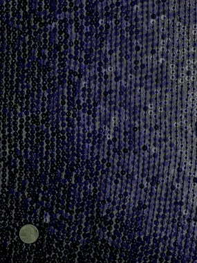 Parachute Purple Sequin & Beads On Silk Chiffon JEC-009-3 Fabric
