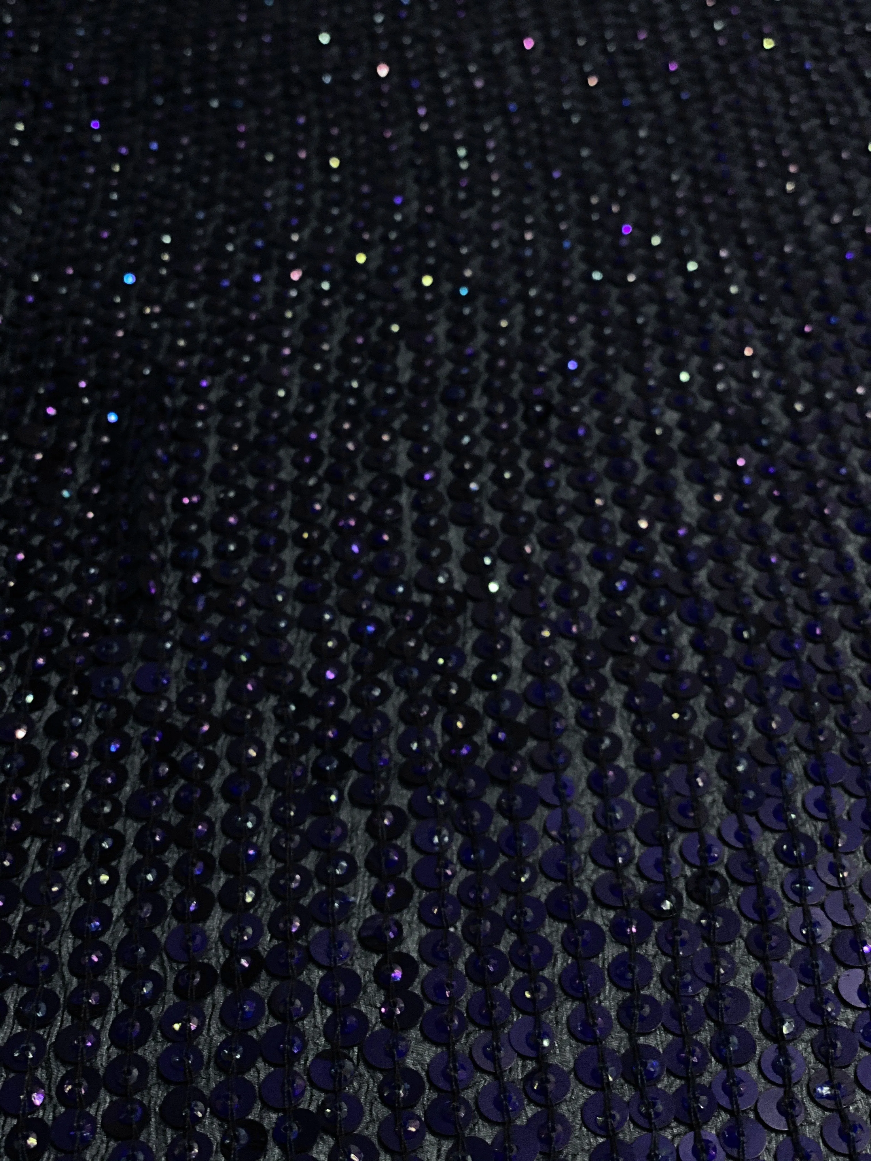 Parachute Purple Sequin & Beads On Silk Chiffon JEC-009-3 Fabric