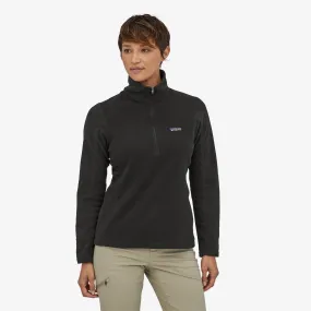 Patagonia Women's Micro D 1/4-Zip Fleece - Black