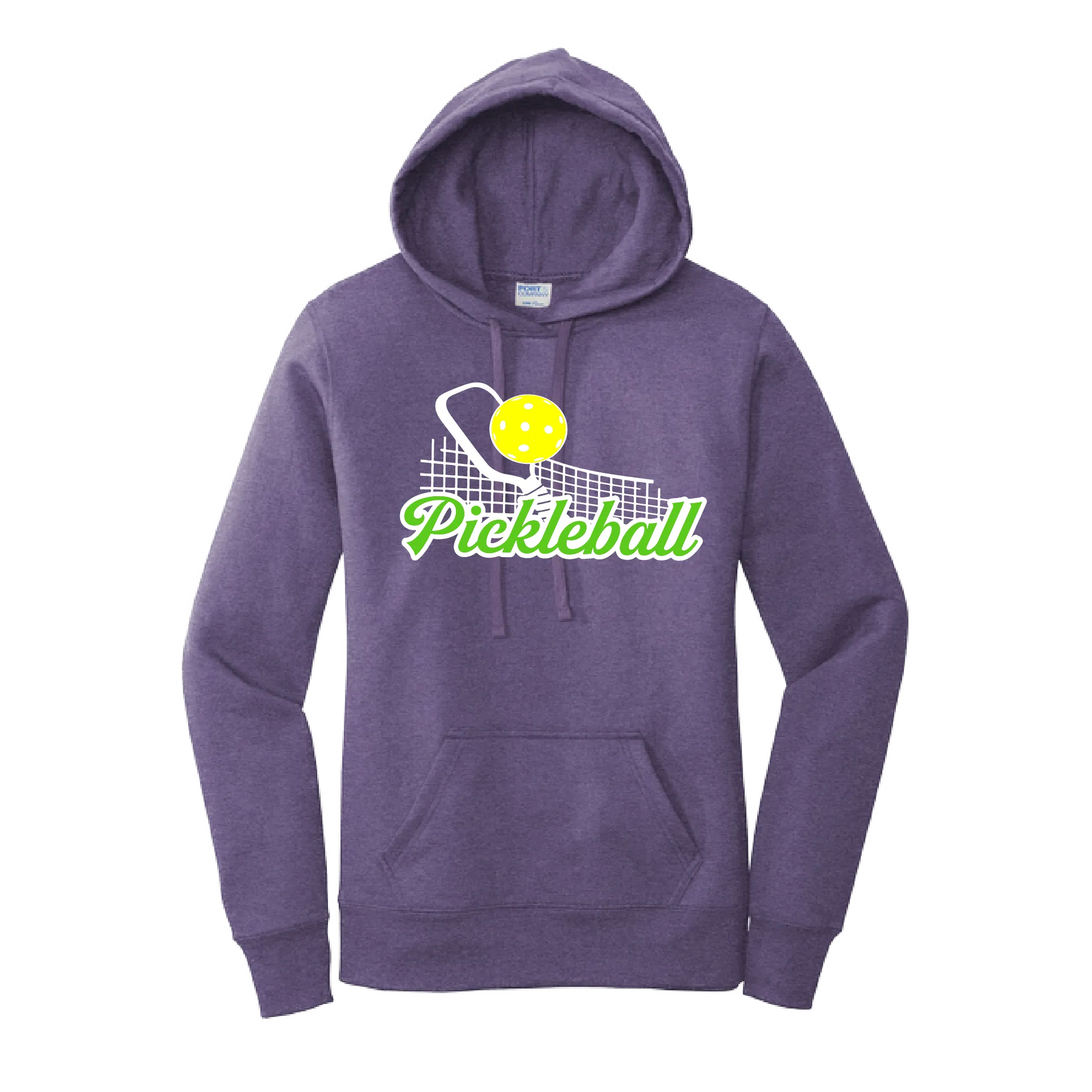 Pickleball Net | Women’s Fitted Hoodie Pickleball Sweatshirt | 50% Cotton 50% Poly Fleece