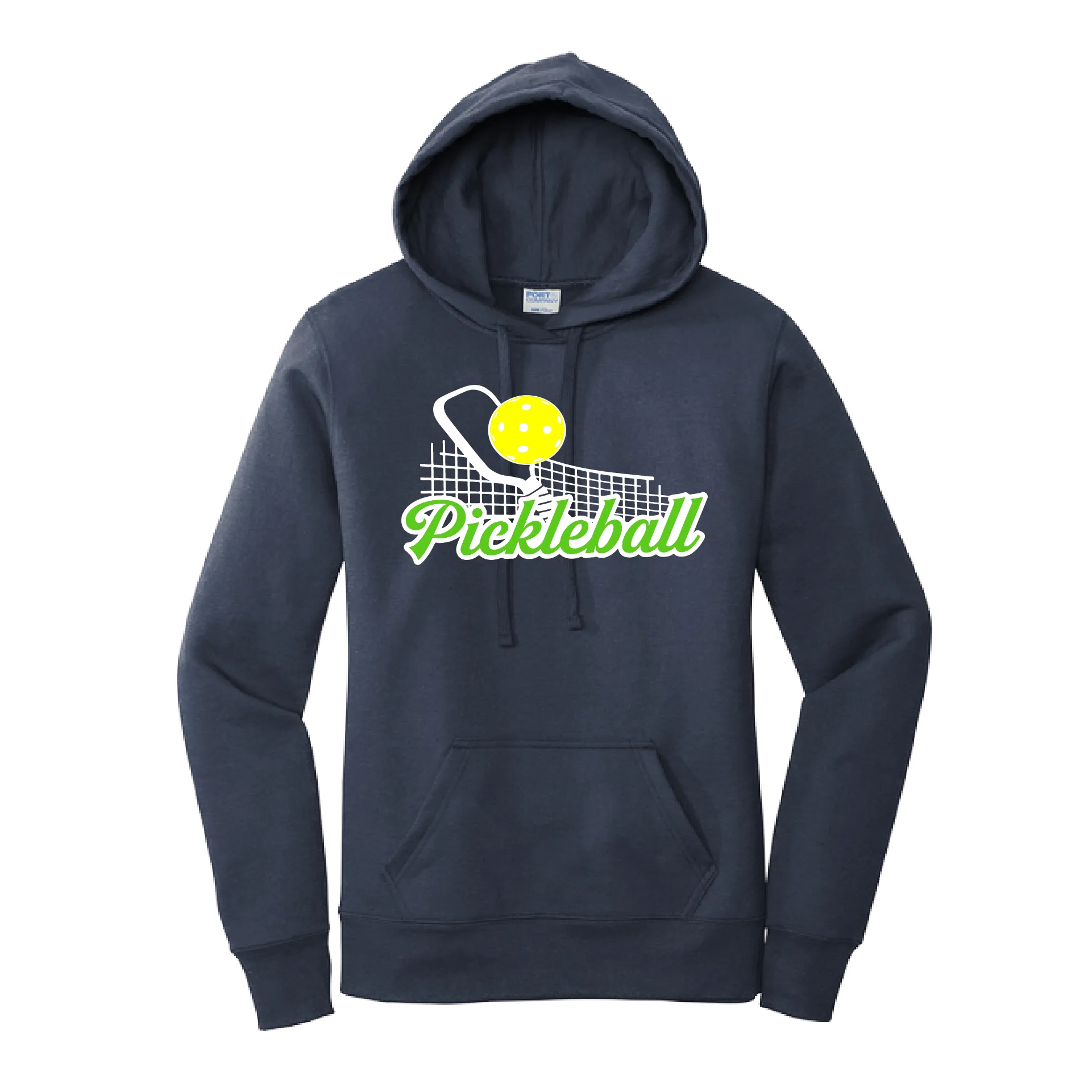Pickleball Net | Women’s Fitted Hoodie Pickleball Sweatshirt | 50% Cotton 50% Poly Fleece