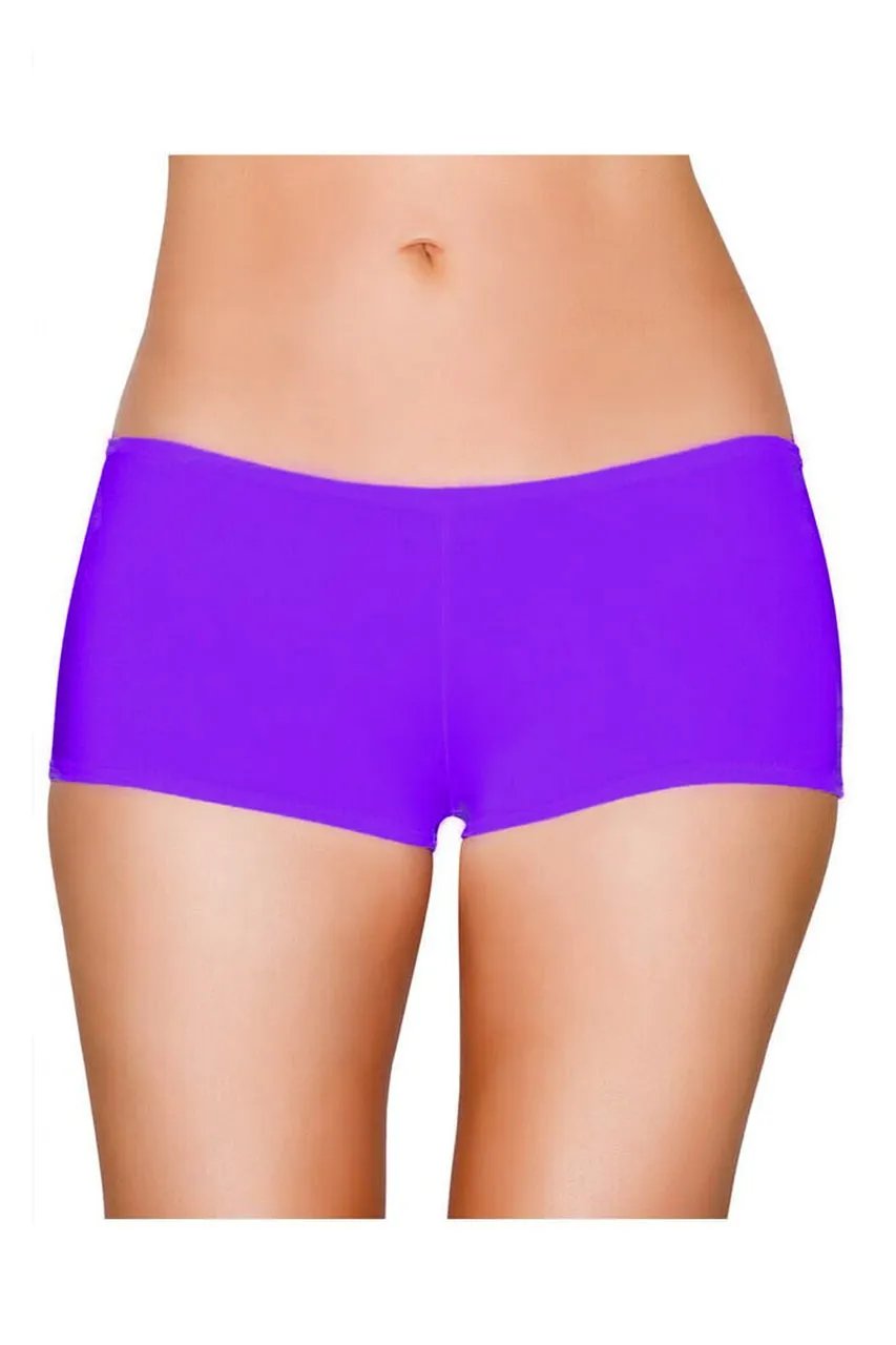 Purple Low Rise Booty Shorts