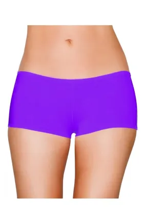 Purple Low Rise Booty Shorts