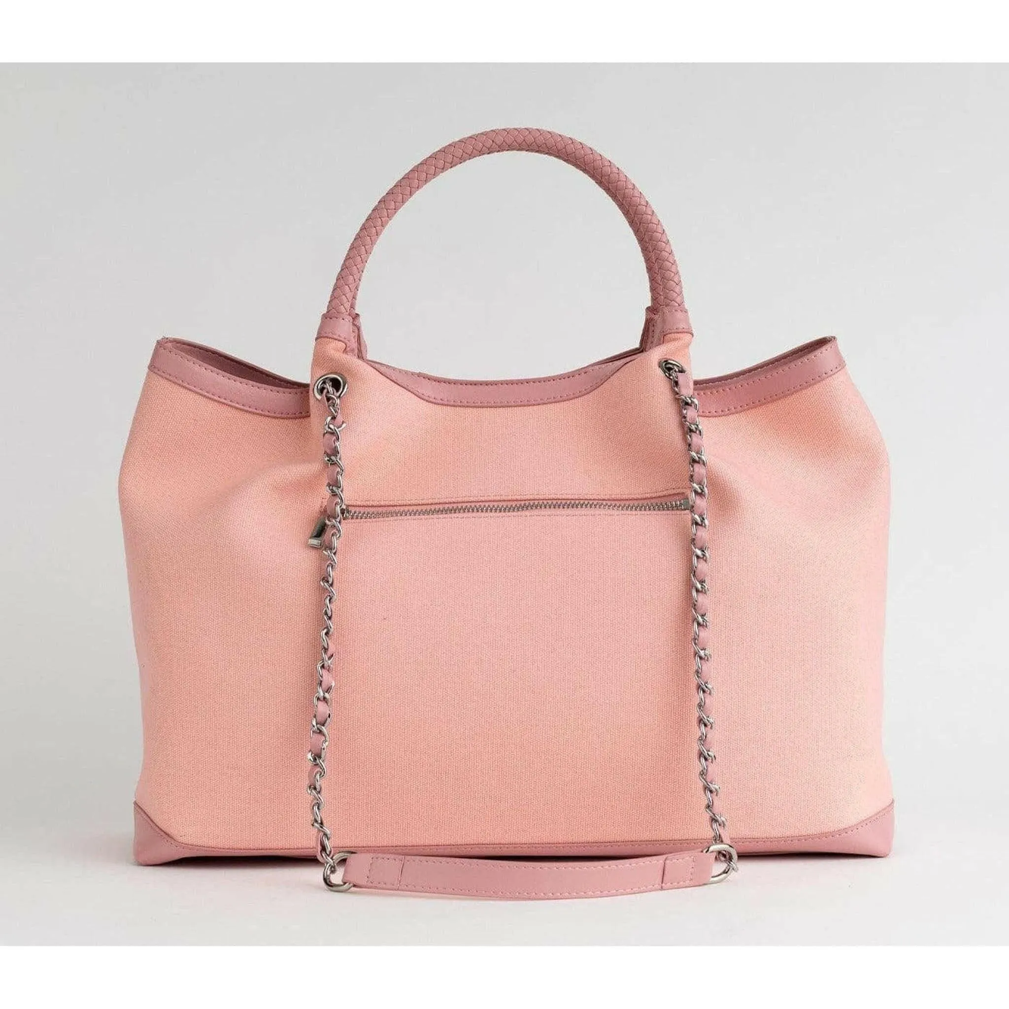 RUTH - Light Pink Vegan Canvas Tote