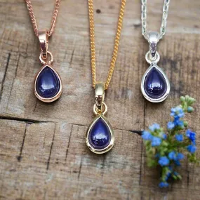 September Birthstone Necklace - Sapphire