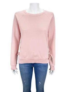 Sincerely Jules Women's Lace-Up Sweatshirt Pink Size XS