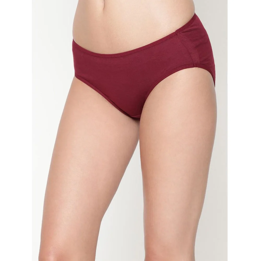 Snazzy Way Women's Best Fitting Plus Size Maroon Cotton Panties(Pkt of 2)