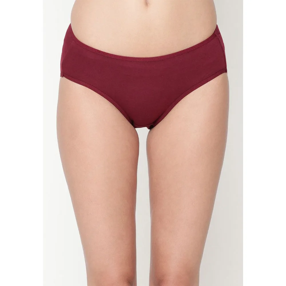Snazzy Way Women's Best Fitting Plus Size Maroon Cotton Panties(Pkt of 2)