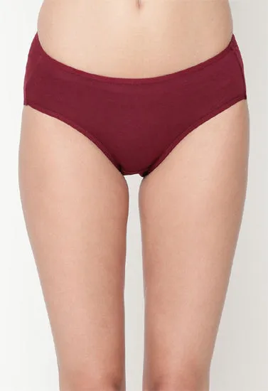 Snazzy Way Women's Best Fitting Plus Size Maroon Cotton Panties(Pkt of 2)