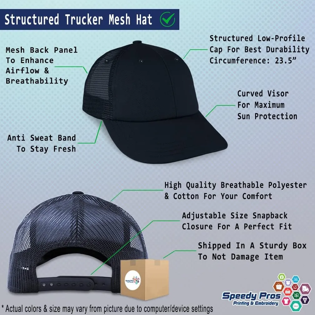 Speedy Pros Trucker Hat Baseball Cap Cz Letters Cotton Dad Hats for Men & Women
