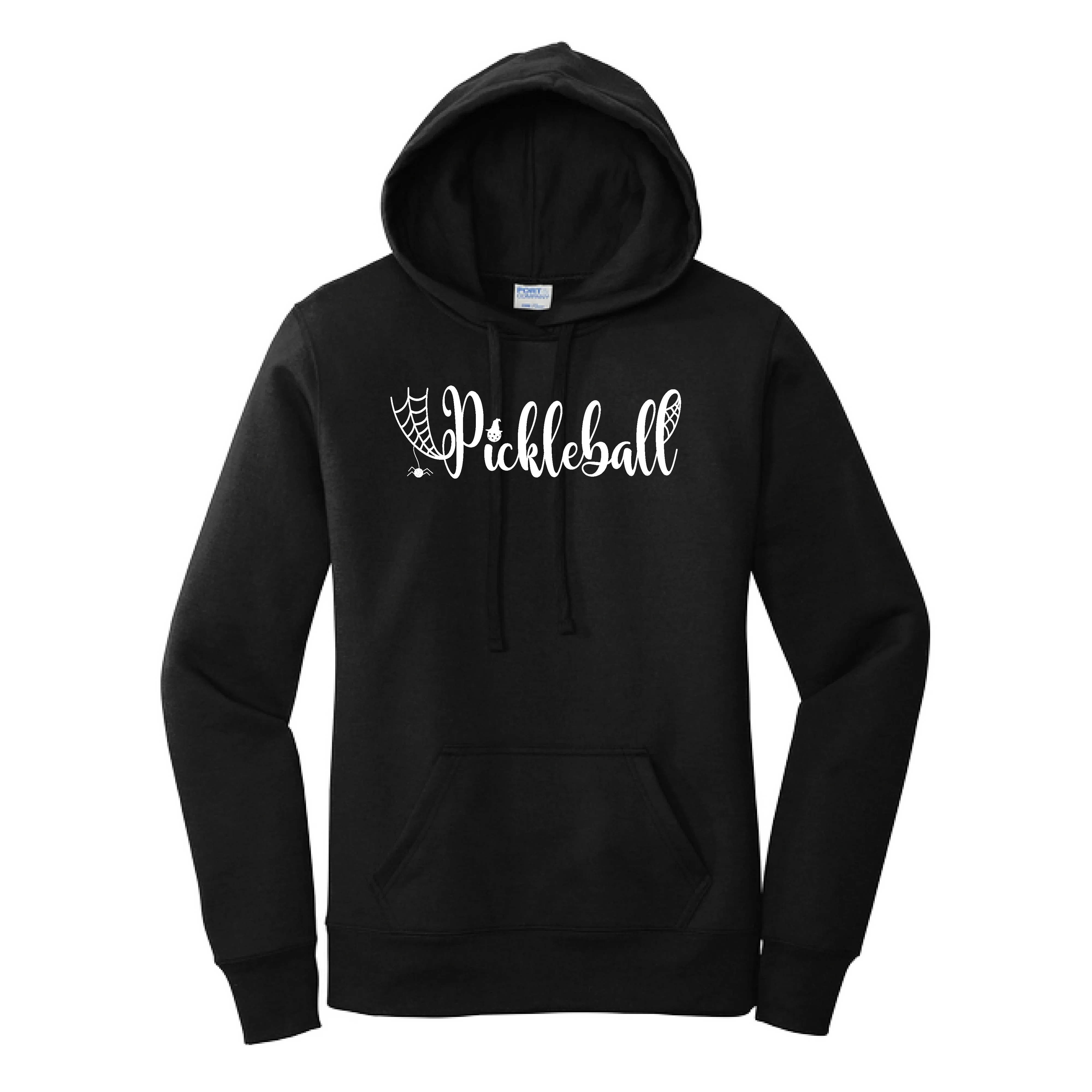 Spider Pickleball | Women’s Fitted Hoodie Pickleball Sweatshirt | 50% Cotton 50% Poly Fleece