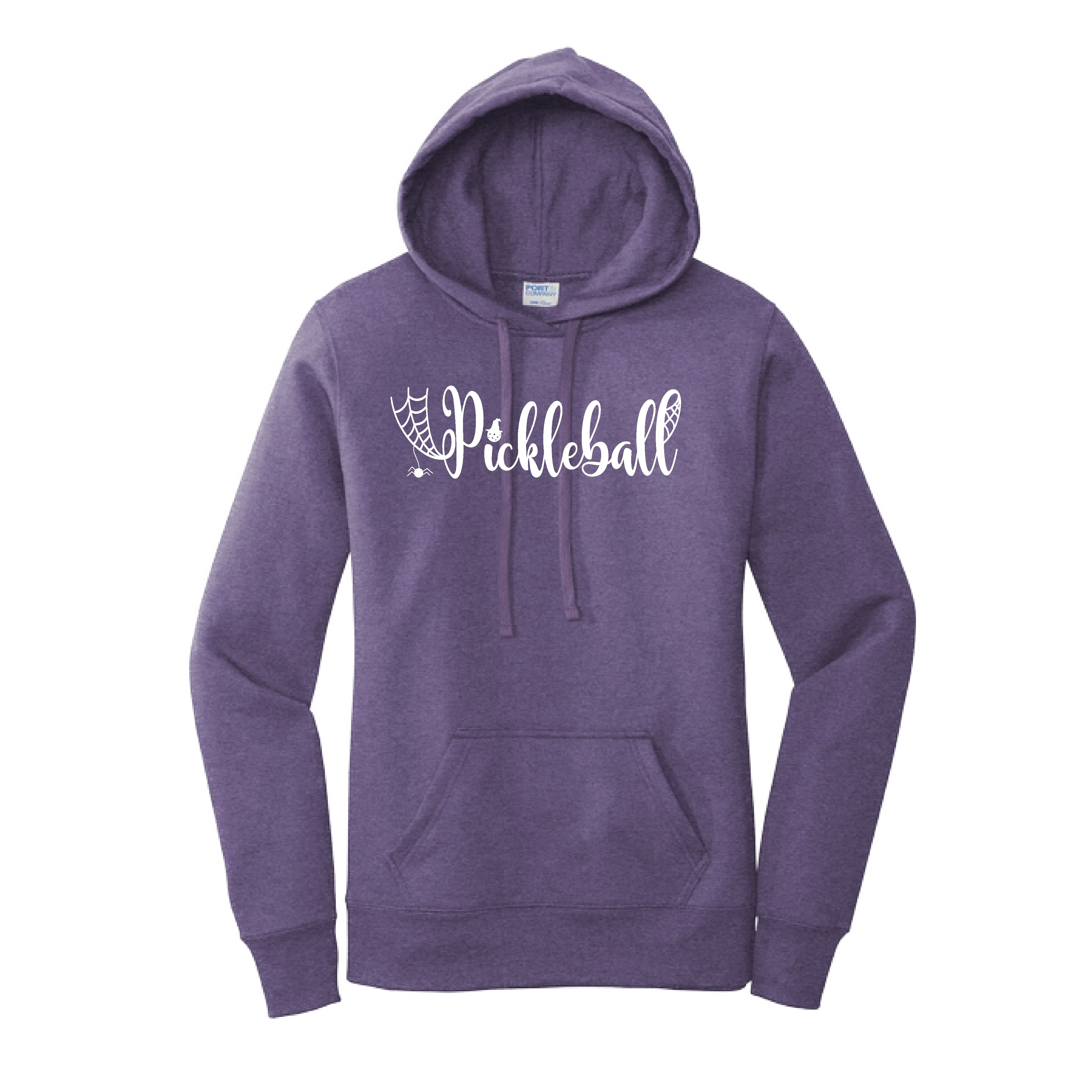 Spider Pickleball | Women’s Fitted Hoodie Pickleball Sweatshirt | 50% Cotton 50% Poly Fleece