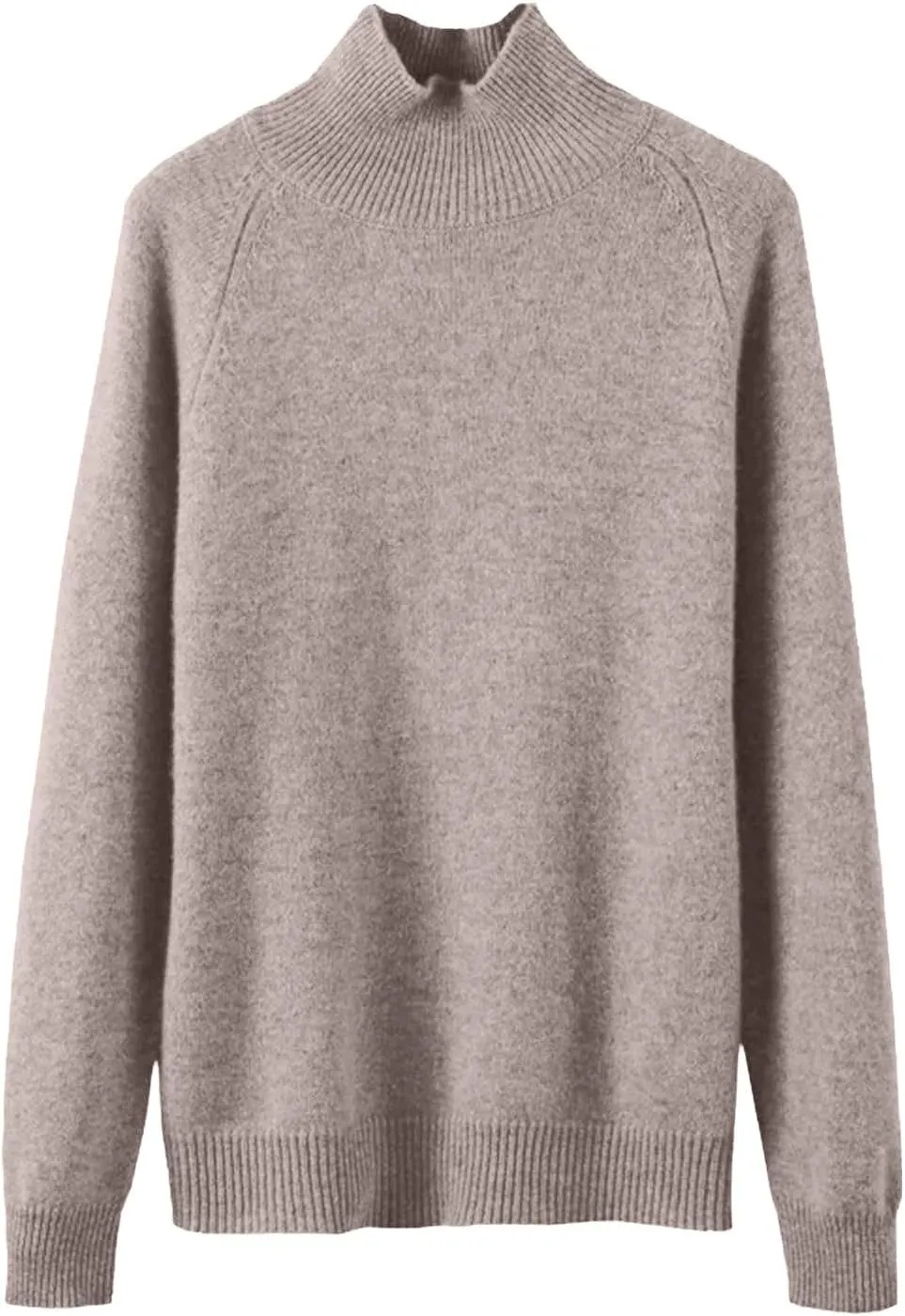 Sweaters for Women Trendy Turtleneck Long Sleeve Sweater Knit Fleece Sweatshirts No Hood Cropped Pullover Sweaters