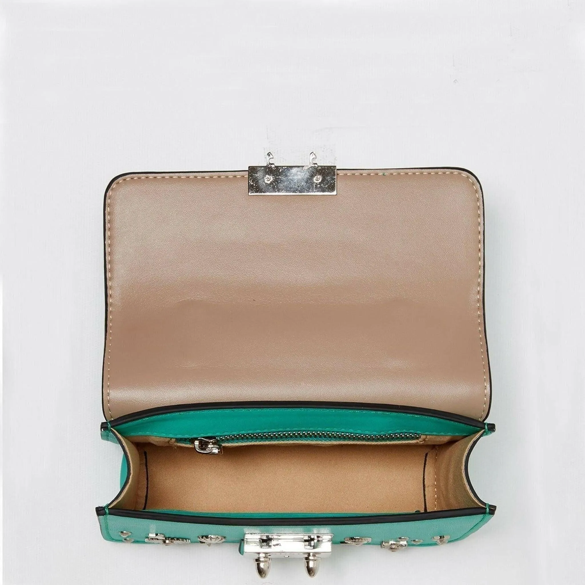 The Hollywood Green Purse with Studs