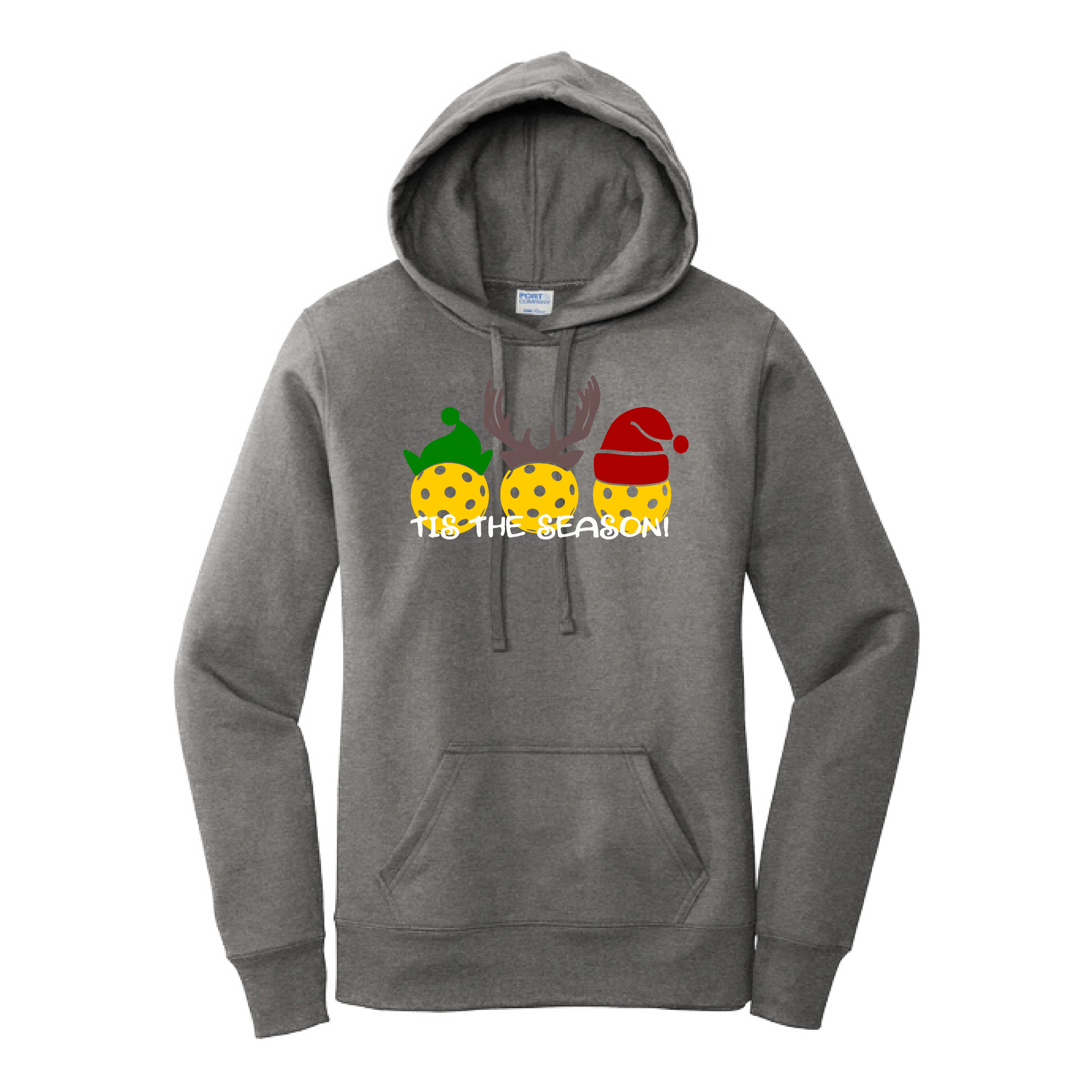 Tis the Season | Women’s Fitted Hoodie Pickleball Sweatshirt | 50% Cotton 50% Poly Fleece