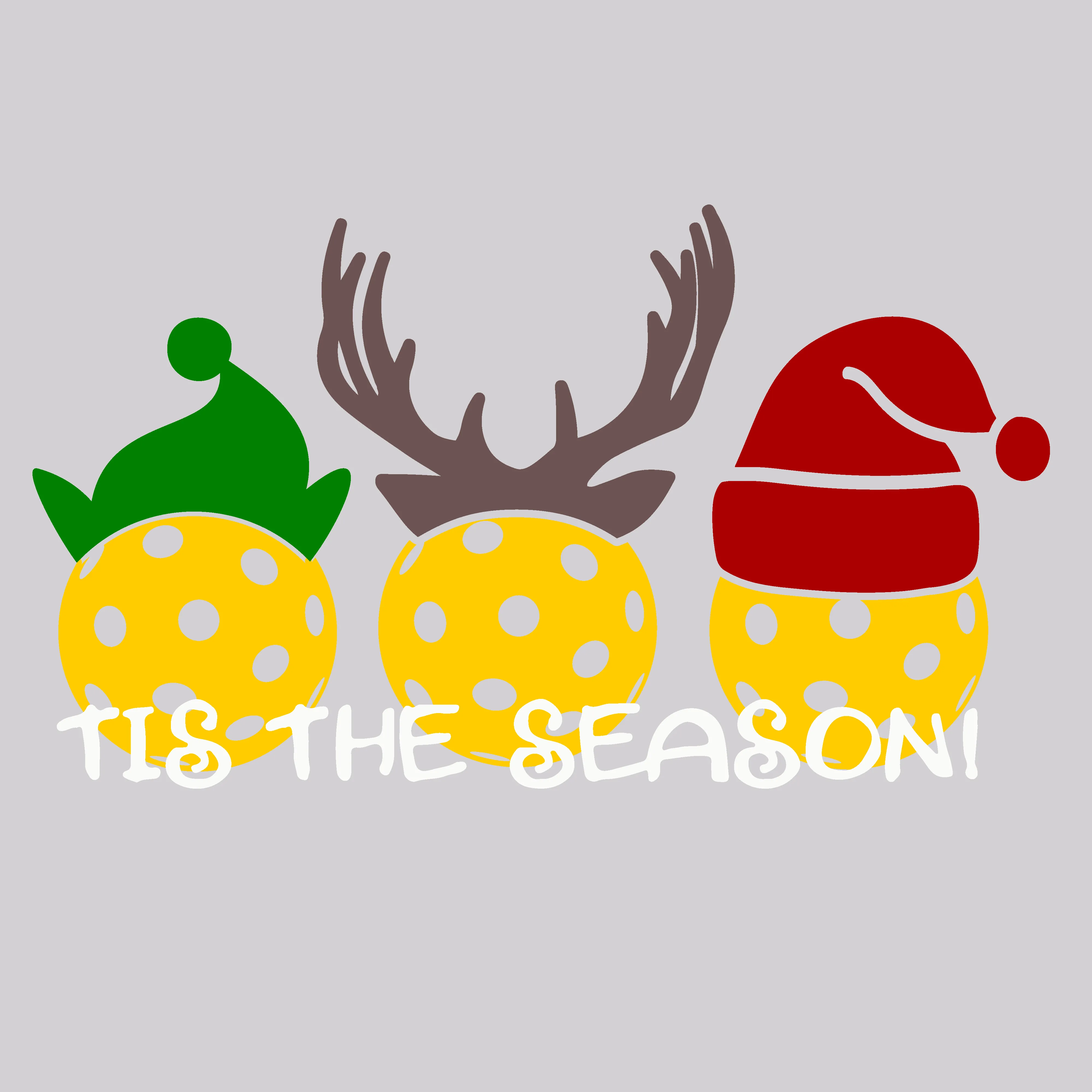 Tis the Season | Women’s Fitted Hoodie Pickleball Sweatshirt | 50% Cotton 50% Poly Fleece