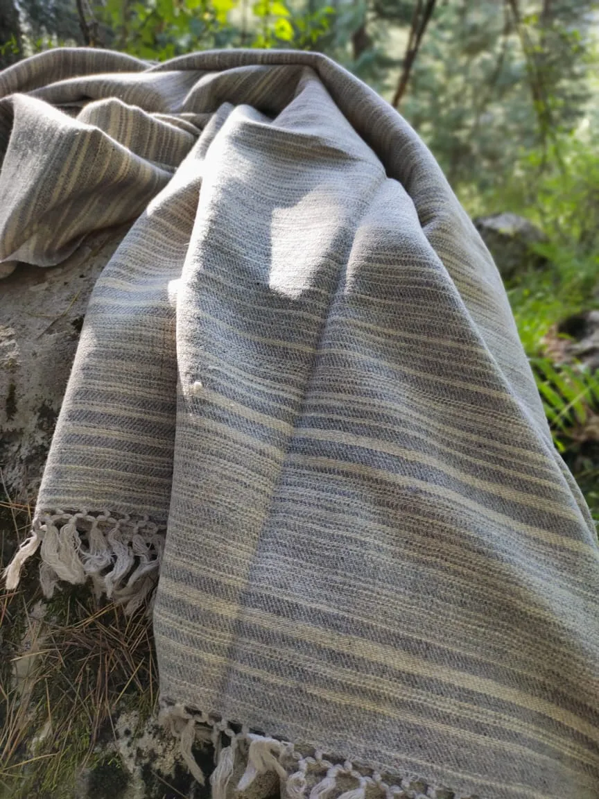 Unisex oversized wool scarf