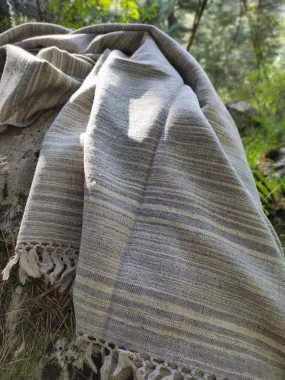 Unisex oversized wool scarf