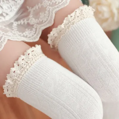 VenusFox Women Over Knee Socks Female Sexy Warm Long Boot Knit Thigh-High Stockings