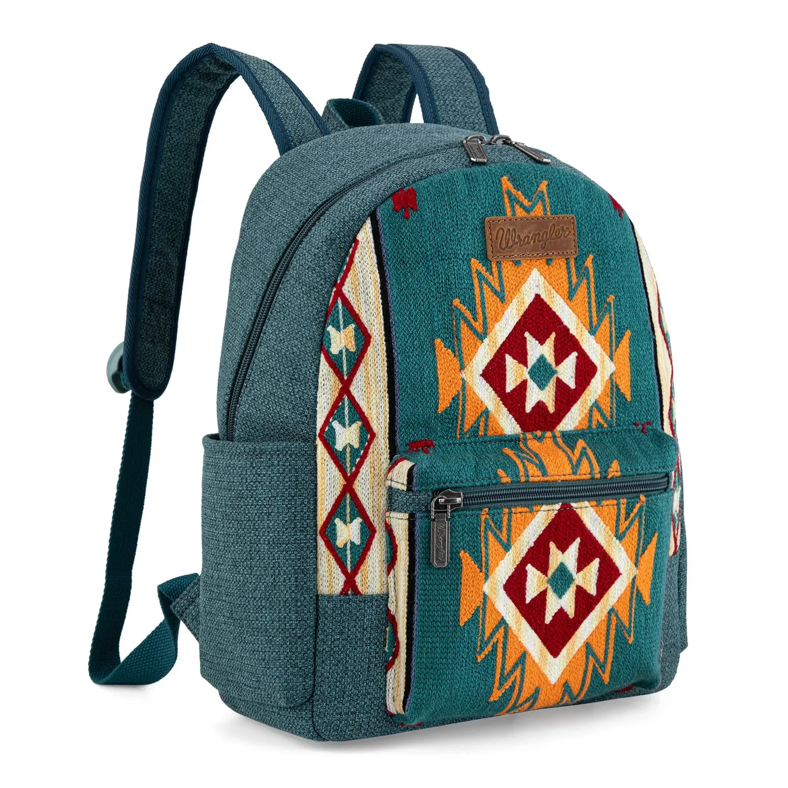WG174-91153 Wrangler Southwestern Knitted Backpack - Turquoise