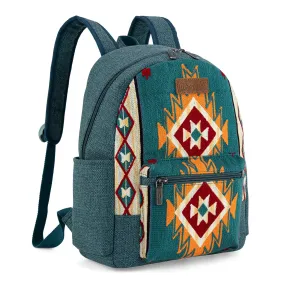 WG174-91153 Wrangler Southwestern Knitted Backpack - Turquoise