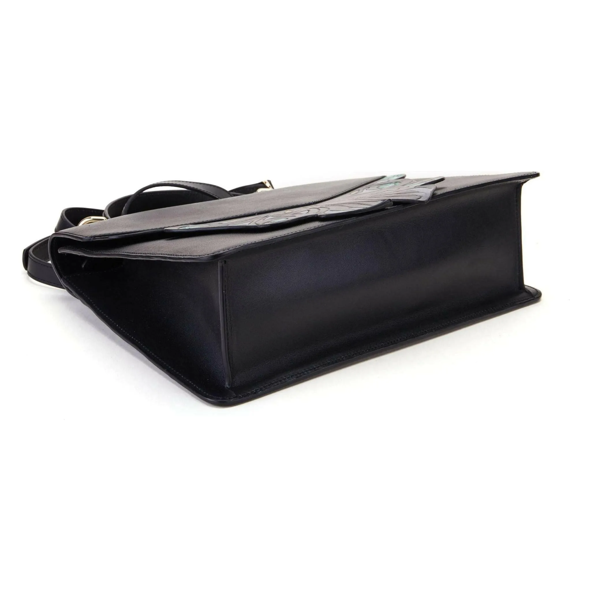 Wings Black Shoulder Bag