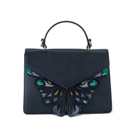 Wings Black Shoulder Bag