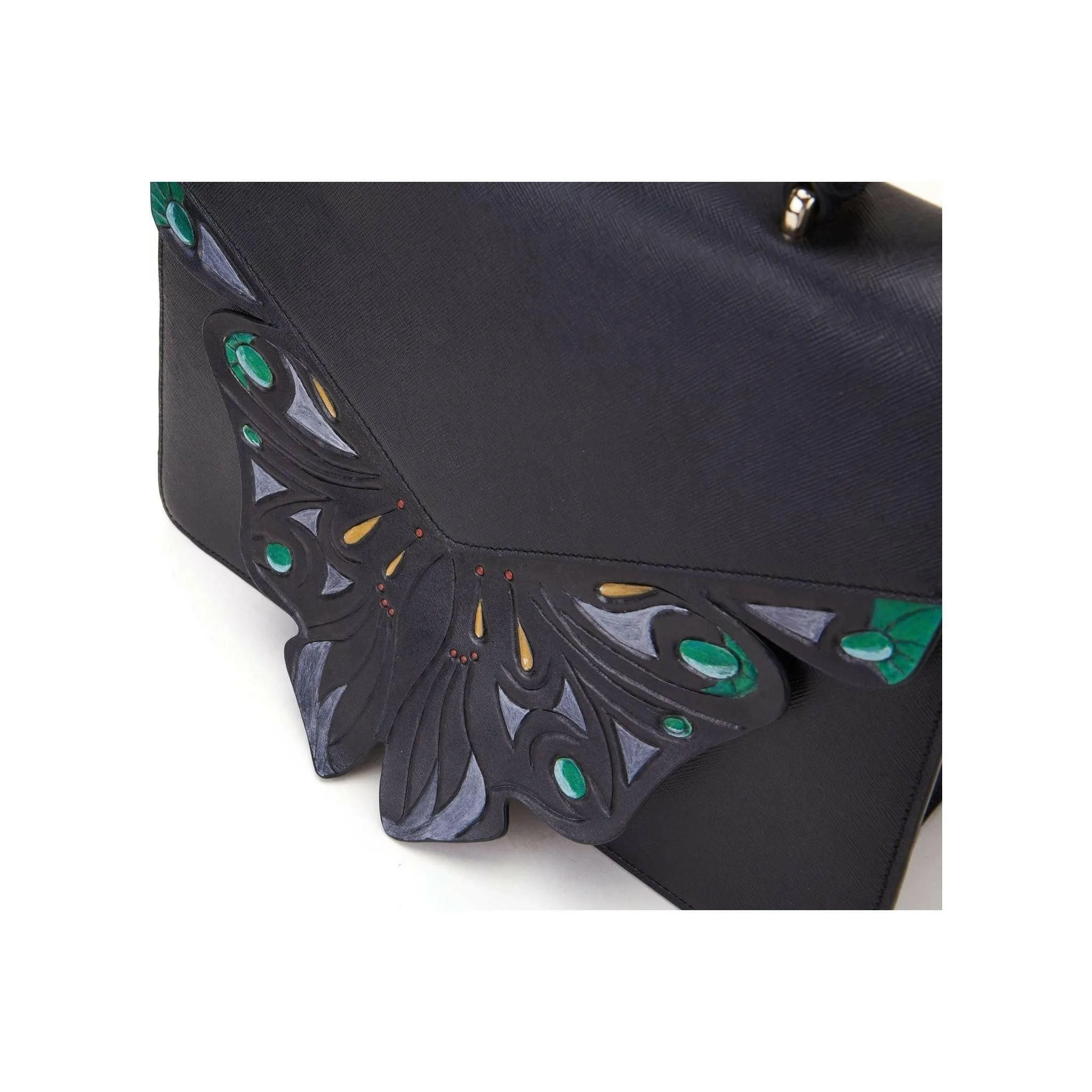 Wings Black Shoulder Bag