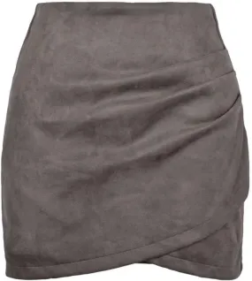 Women Skirts High Waist Pleated Wrap Faux Suede Mini Skirts Zipper A-Line Above Knee Bodycon Mini Skirts Pencil Skirt Women Skirts High Waist Pleated Wrap Faux Suede Mini Skirts Zipper A-Line Above Knee Bodycon Mini Skirts Pencil Skirt