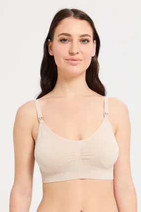 Women White And Nude Nursing Bras (Pack Of 2)