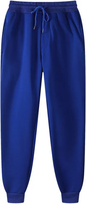 Womens Casual Fleece Jogger Sweatpants Elastic Waisted Baggy Pants Casual Active Workout Running Sports Trousers
