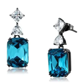 Women's Earrings - Light Black Stainless Steel Earrings