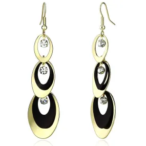 Women's Earrings - LO2652 - Gold Ruthenium Iron Earrings