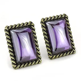 Women's Earrings - LO4178 - Antique Copper Brass Earrings