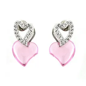 Women's Earrings - LOAS1333 - Rhodium 925 Sterling Silver